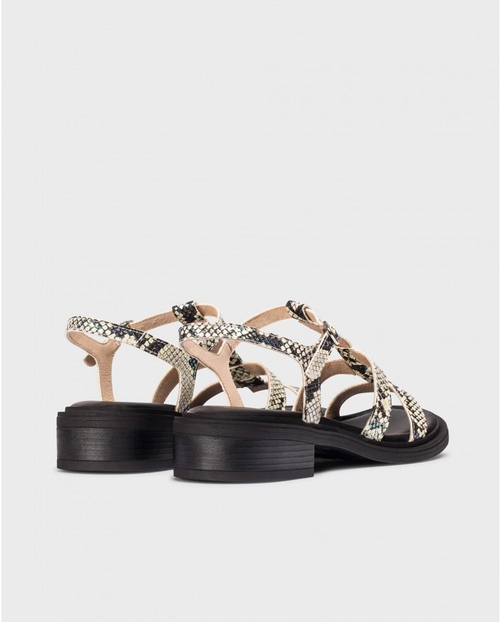 wonders Sandalias JANET Serpiente Precio ultrabajo