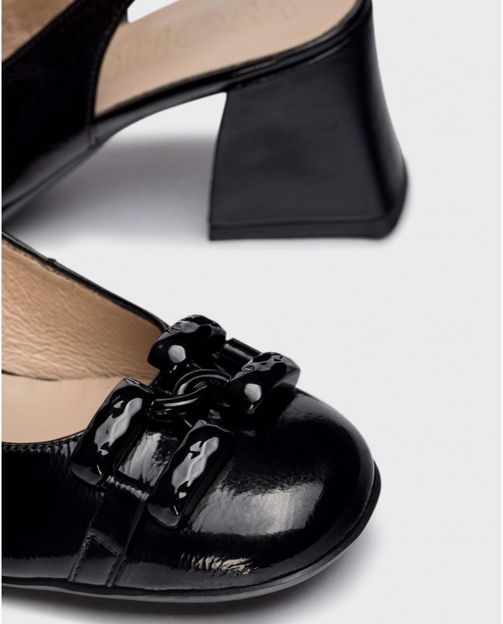 wonders Sandalias tacón KARLA Negro 2025