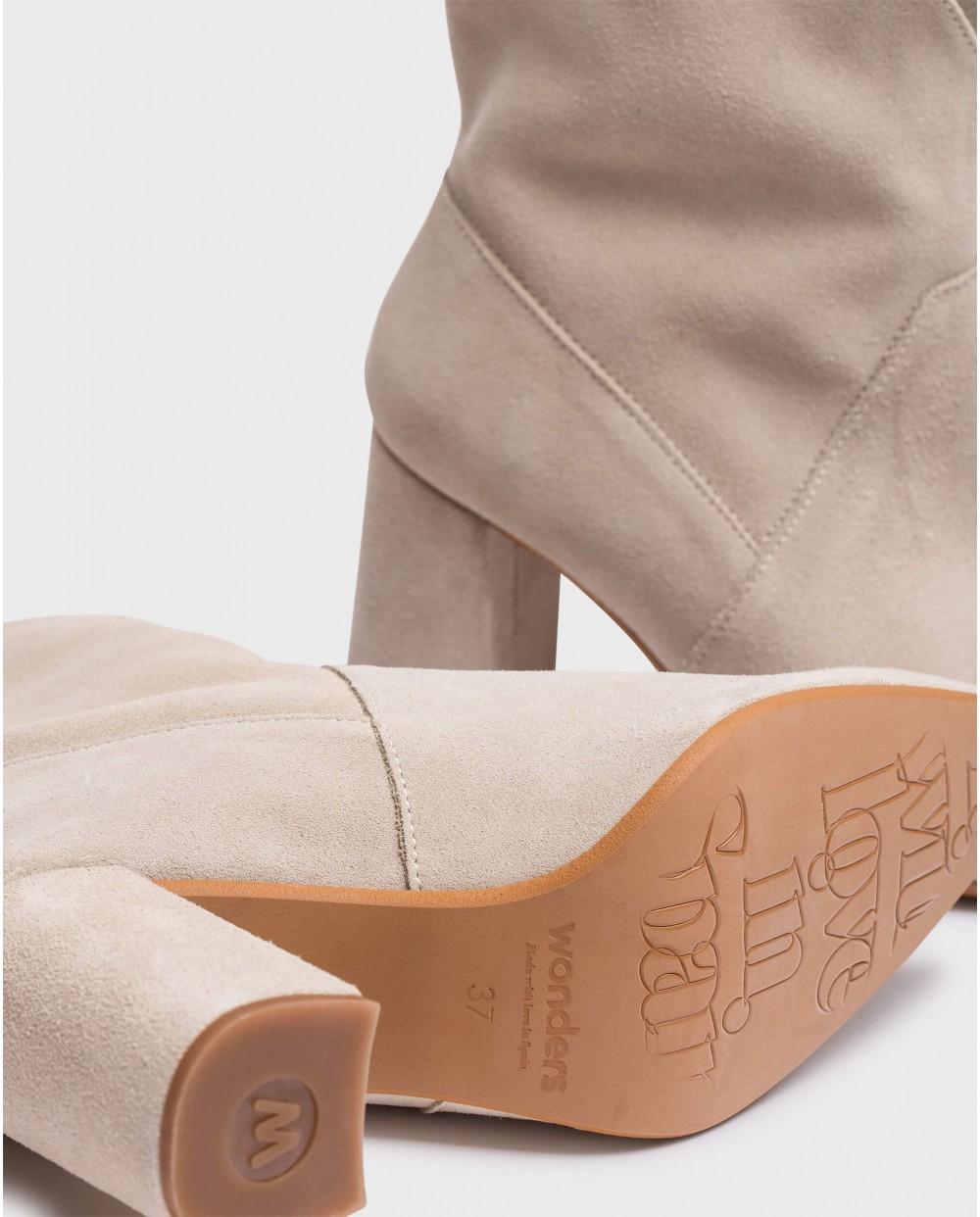 wonders Botín NEREIDA Beige Rebajas de fábrica