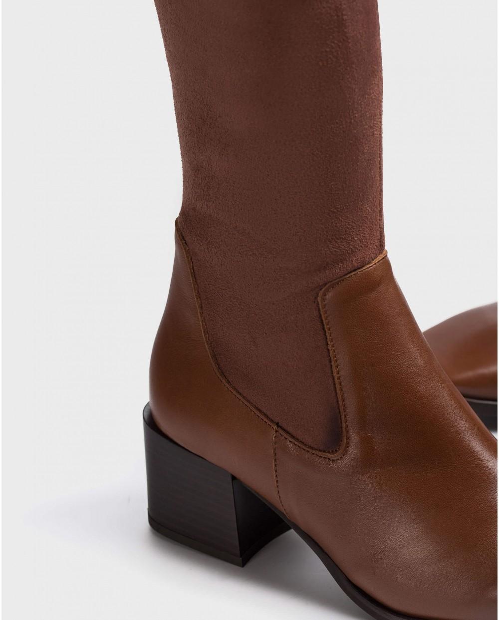 wonders Bota mosquetera en licra Liquidación