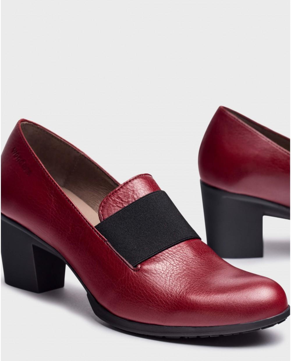 wonders Zapato elástico rojo Última moda
