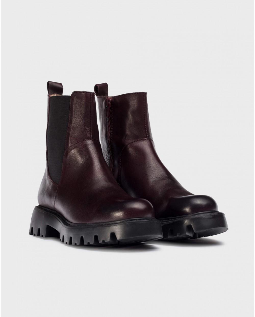 wonders Botines PURA Burdeos Ofertas de temporada