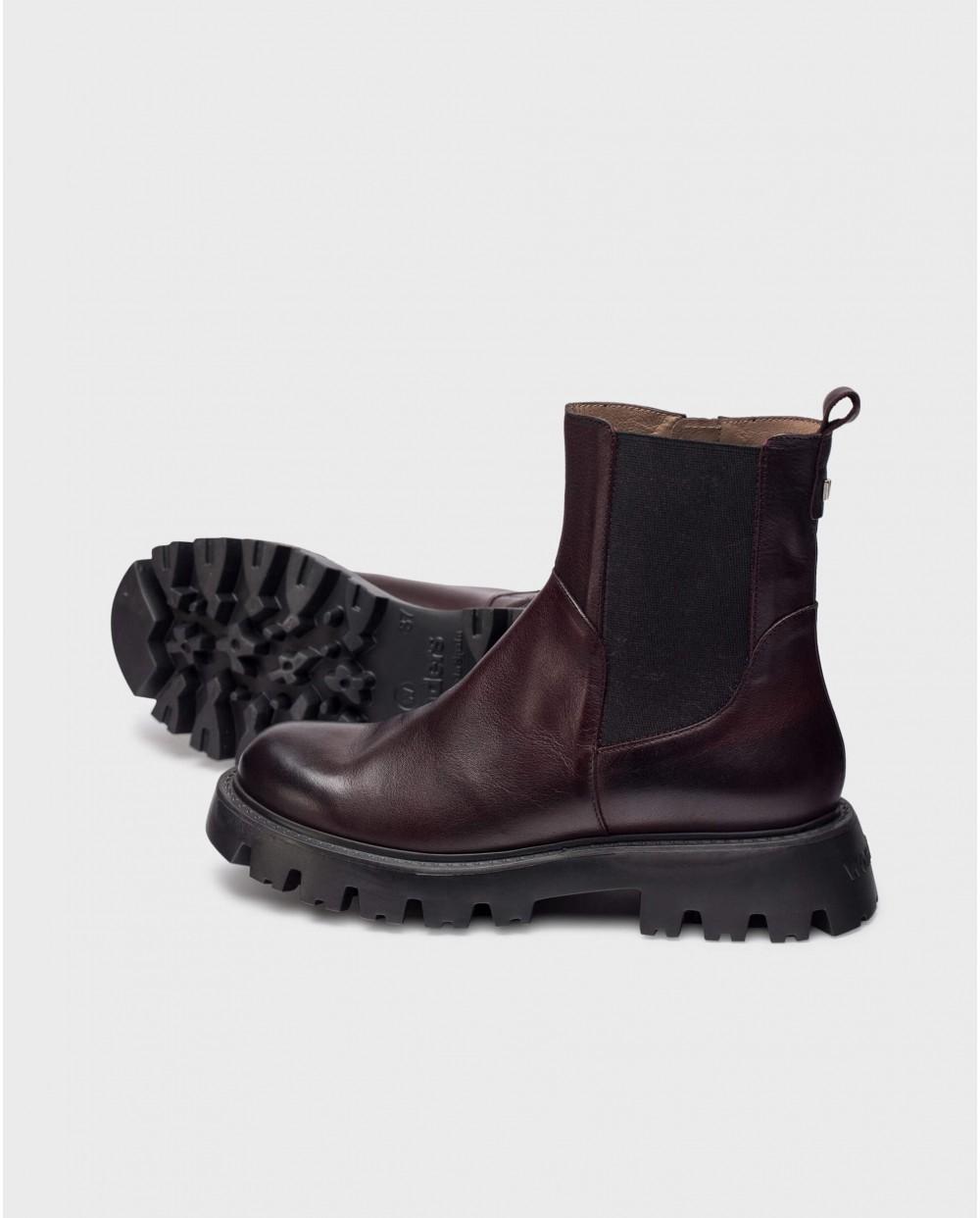 wonders Botines PURA Burdeos Ofertas de temporada