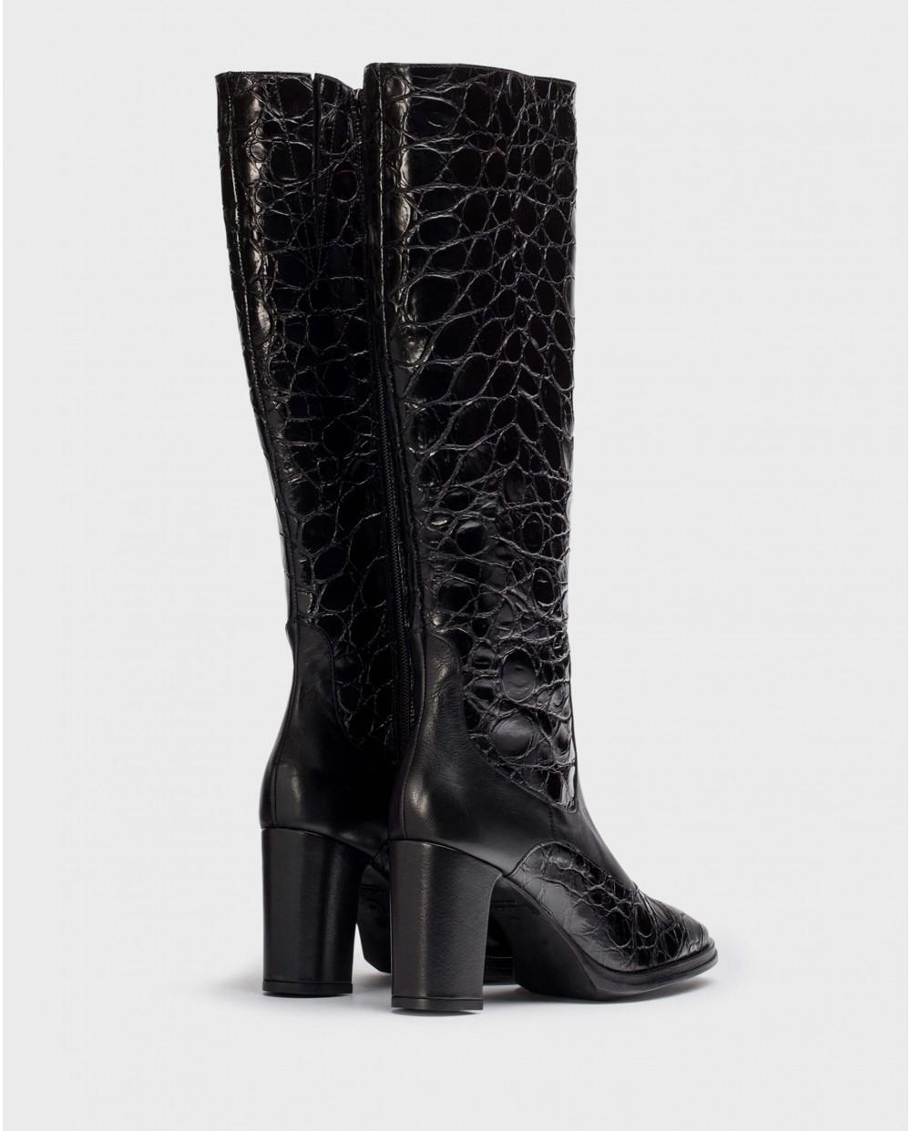 wonders Botas KATE Negras Liquidación
