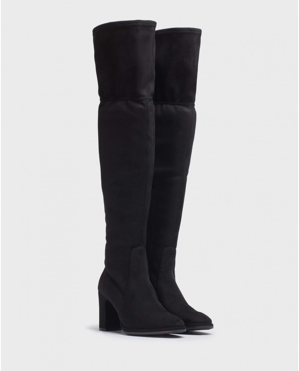 wonders Bota mosquetera AUSTER Negro Rebajas online