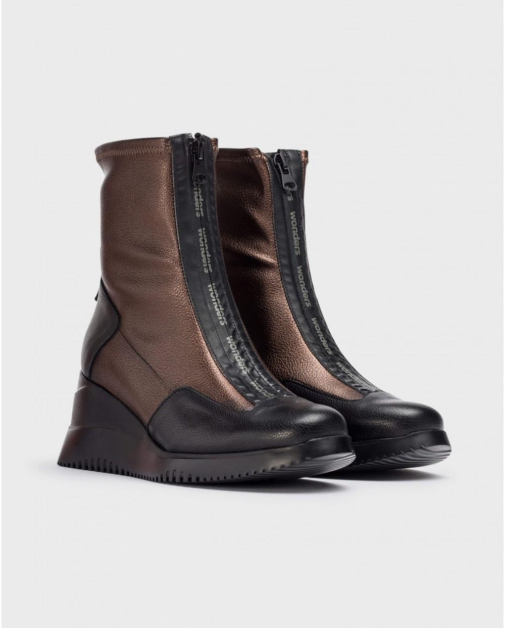 wonders Botín INDIA Negro Ofertas