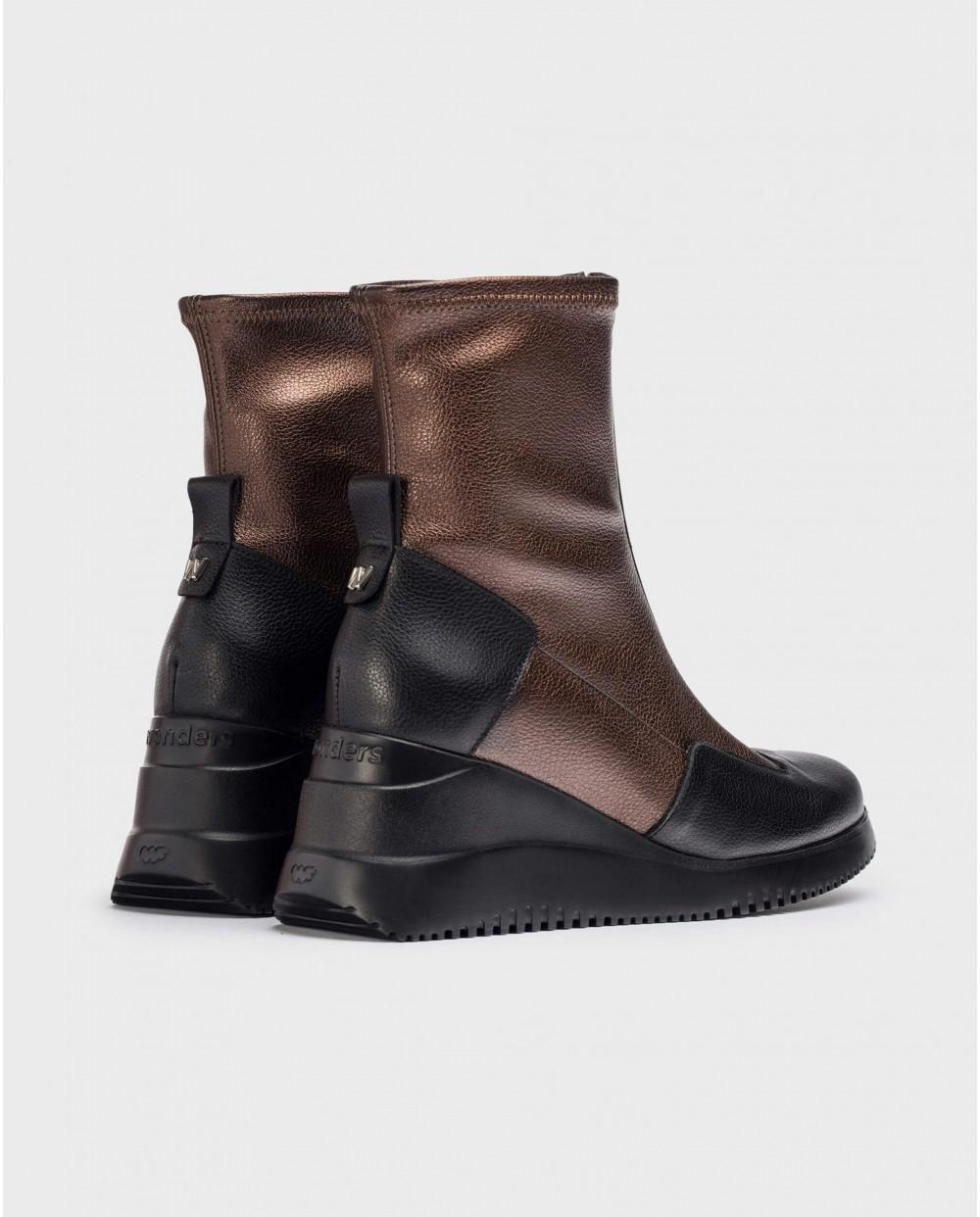 wonders Botín INDIA Negro Ofertas