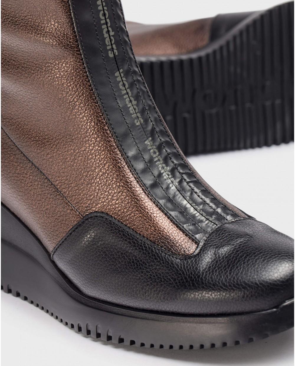 wonders Botín INDIA Negro Ofertas
