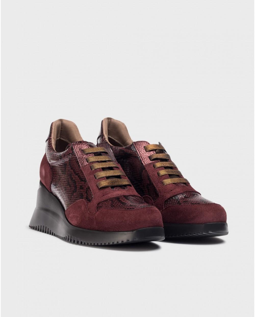 wonders Deportivas EVA Serpiente Burdeos Gran oferta