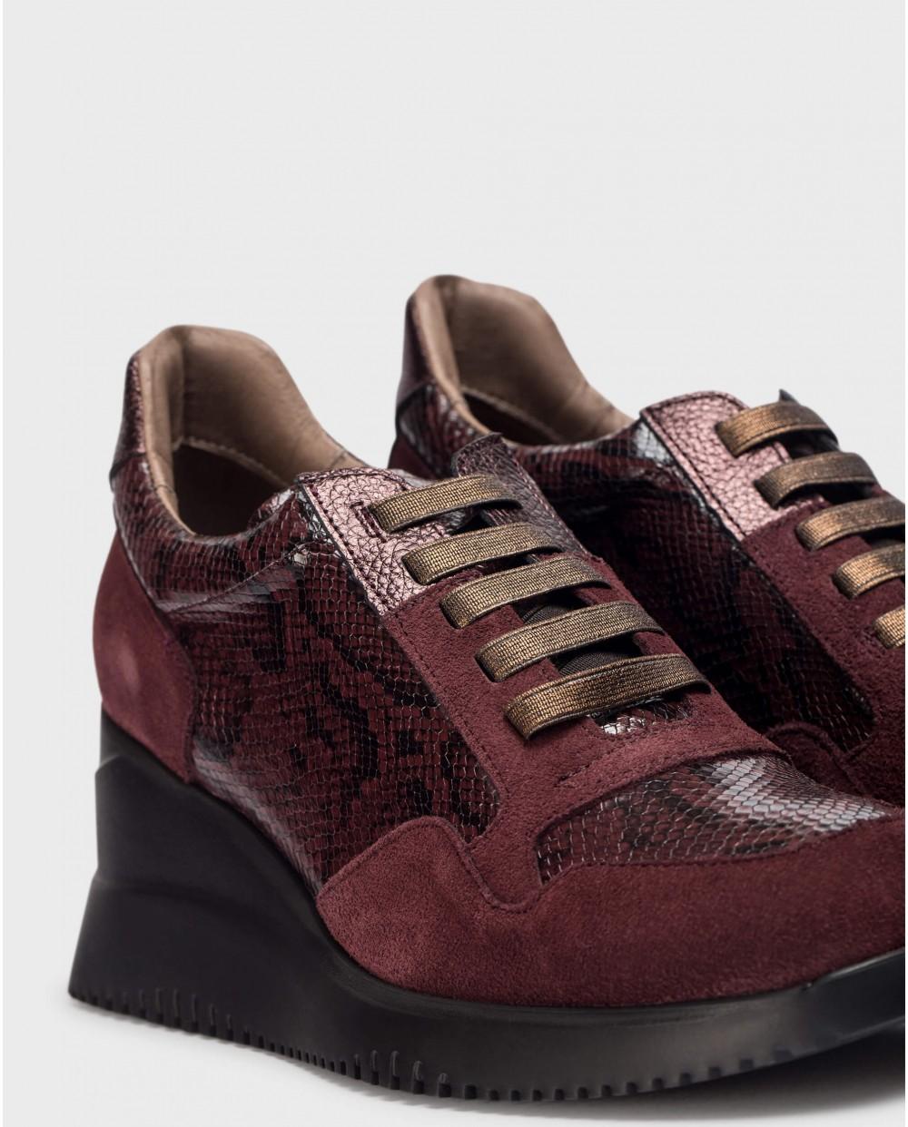 wonders Deportivas EVA Serpiente Burdeos Gran oferta