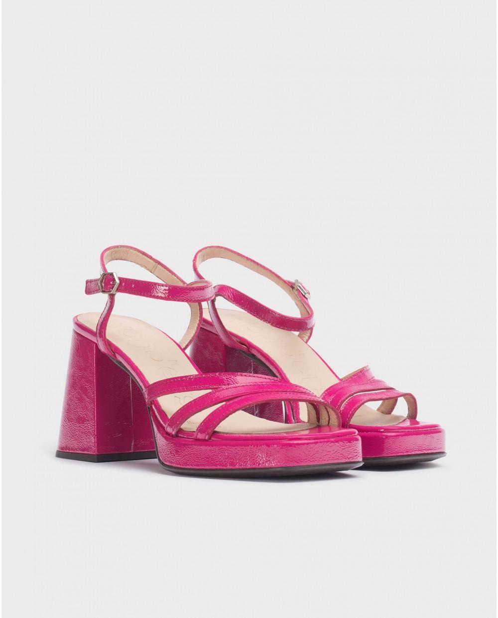 wonders Sandalias LOVE Fucsia Último día