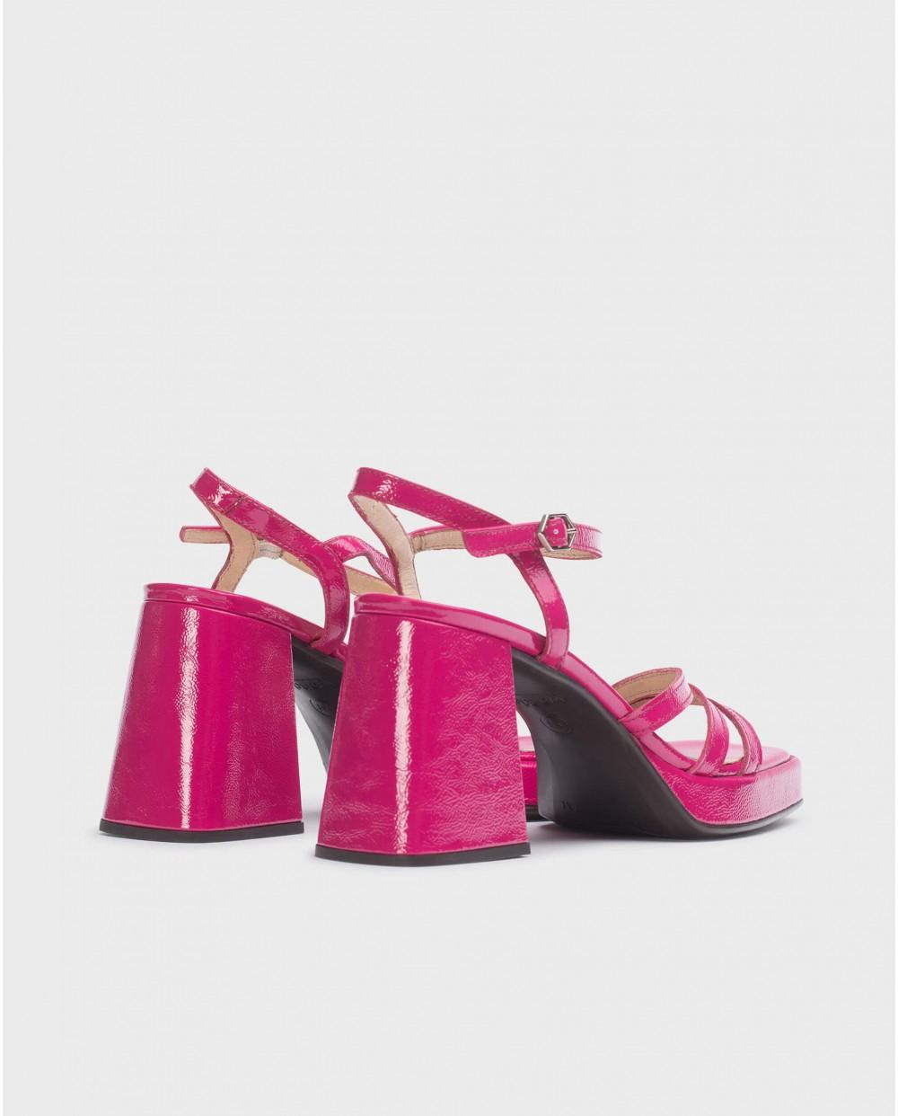 wonders Sandalias LOVE Fucsia Último día
