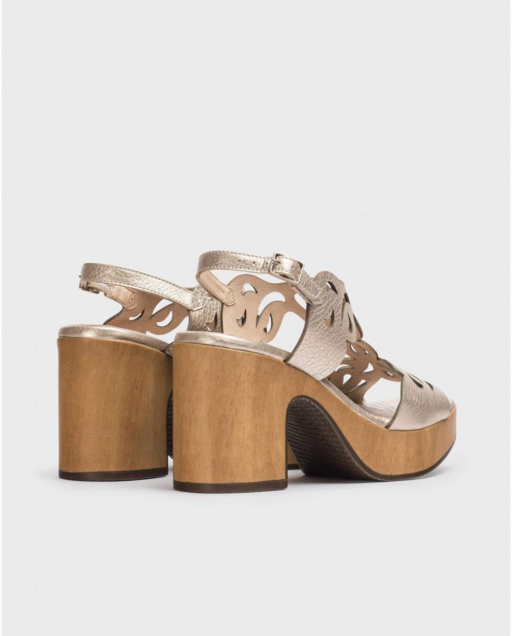 wonders Sandalias AURORA Platino Superdescuento