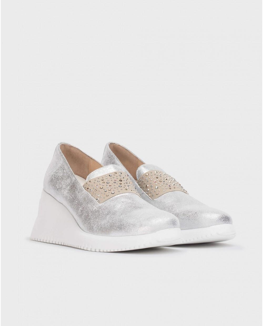 wonders Mocasín BONE Plata Grandes descuentos