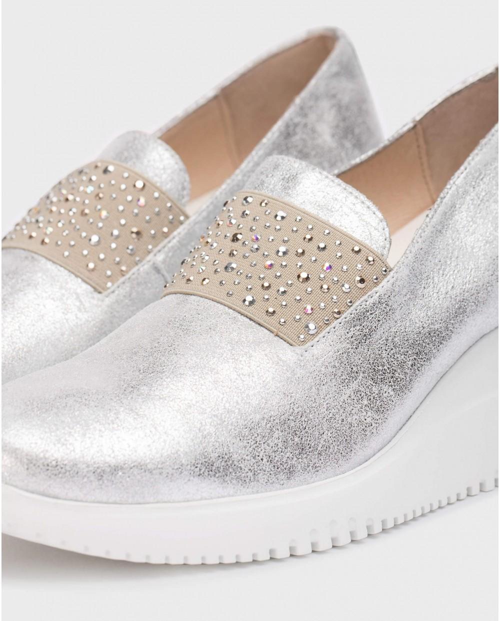 wonders Mocasín BONE Plata Grandes descuentos