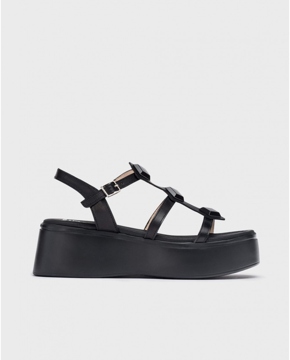 wonders Sandalias con plataforma CAROLINA Negro Última moda