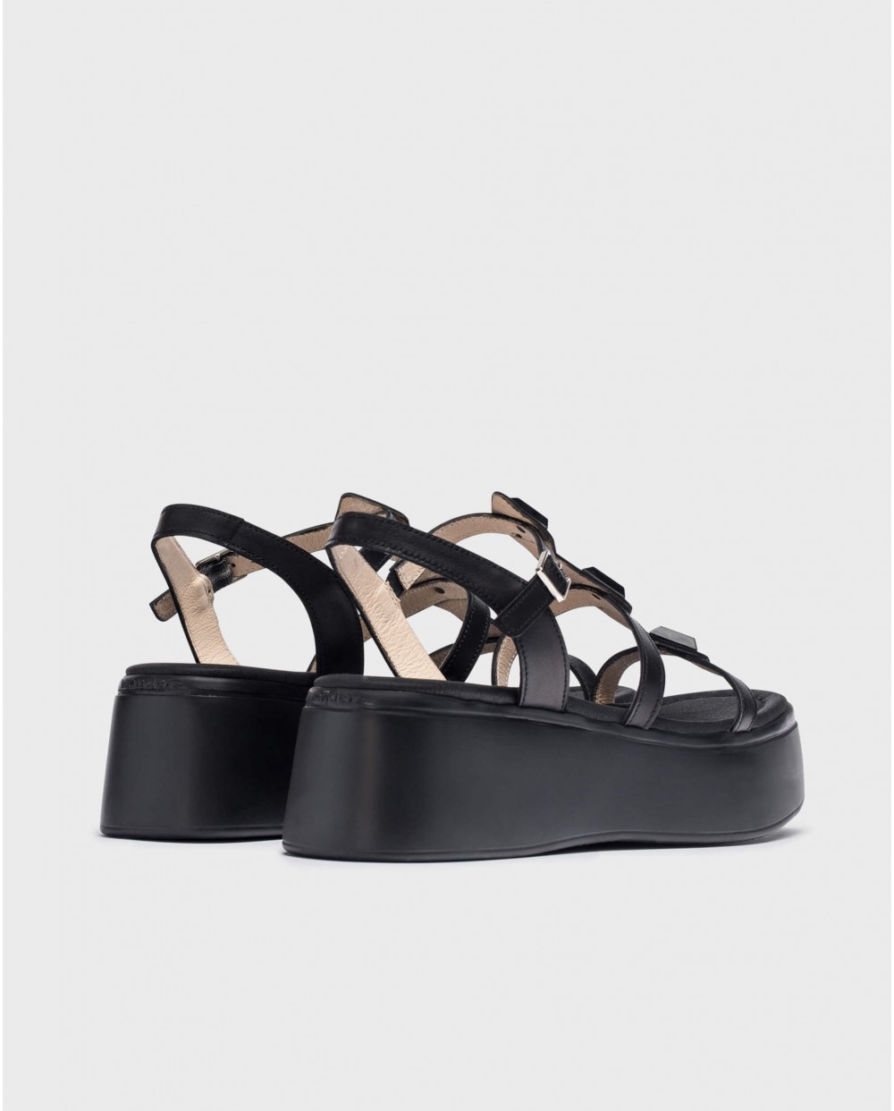 wonders Sandalias con plataforma CAROLINA Negro Última moda