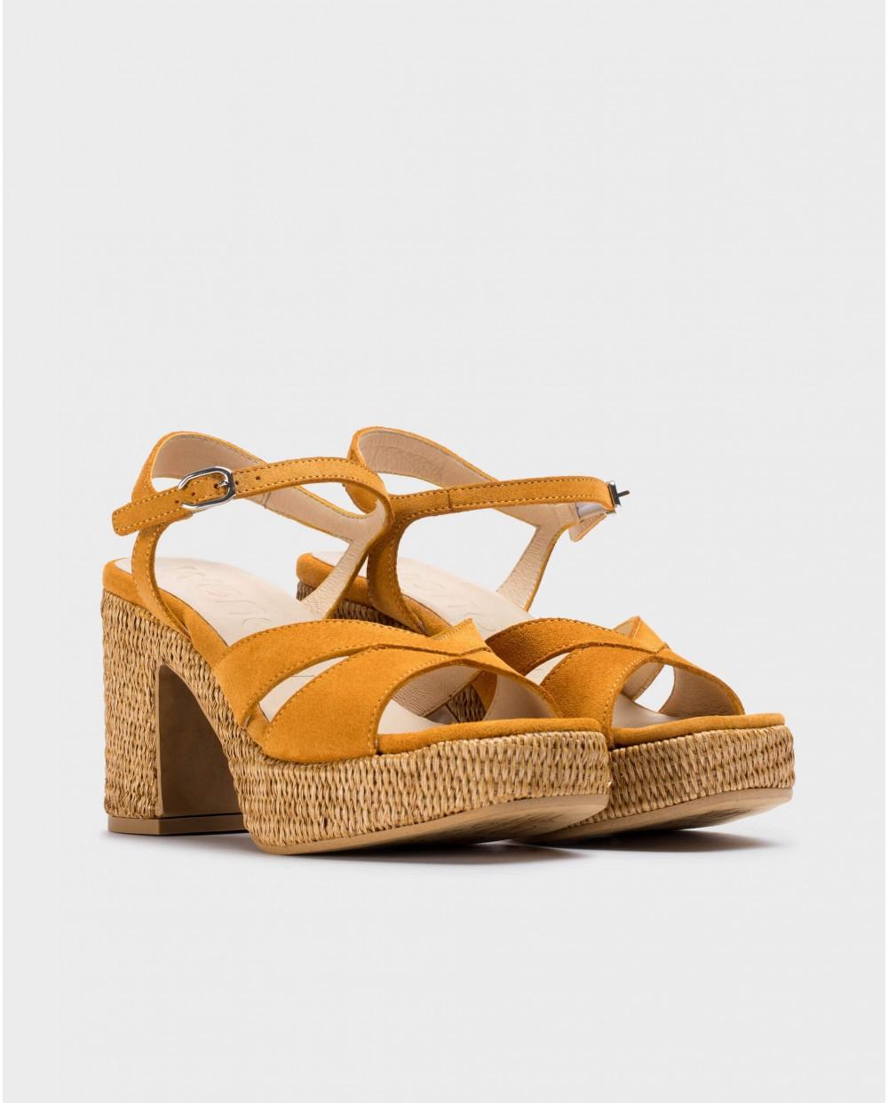 wonders Sandalias GIORGIA Naranja Outlet