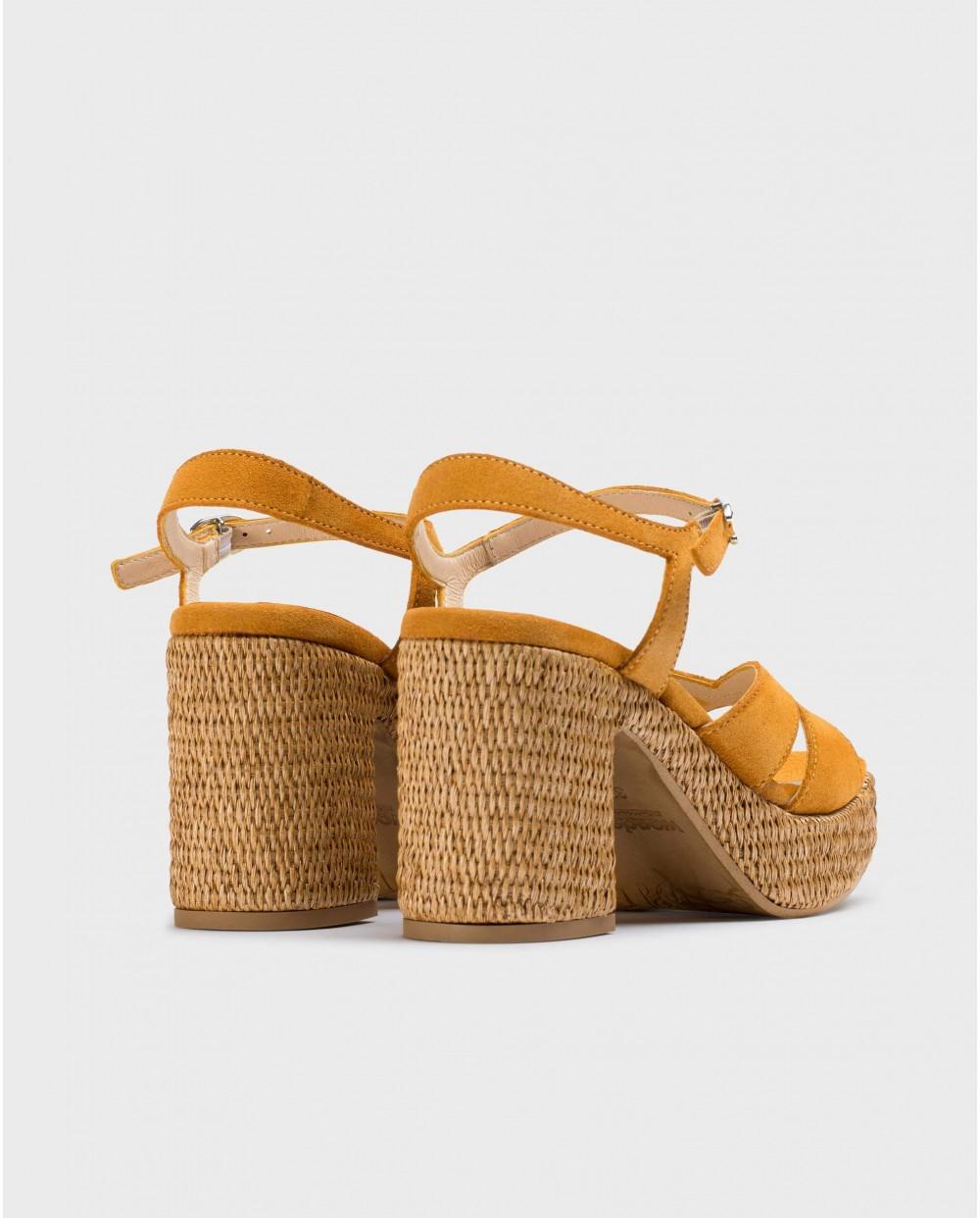 wonders Sandalias GIORGIA Naranja Outlet