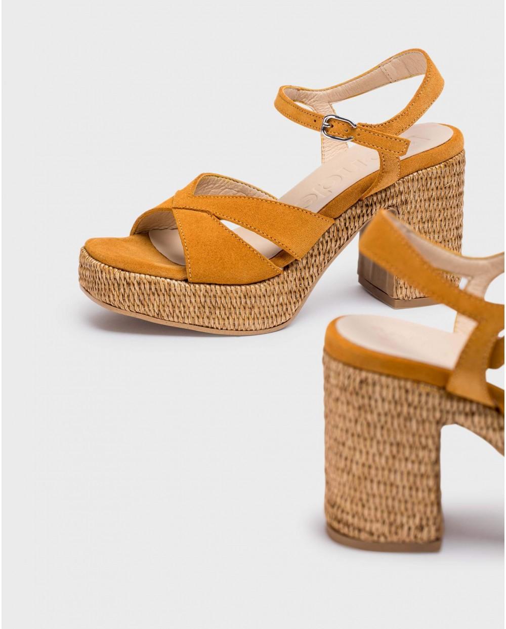 wonders Sandalias GIORGIA Naranja Outlet