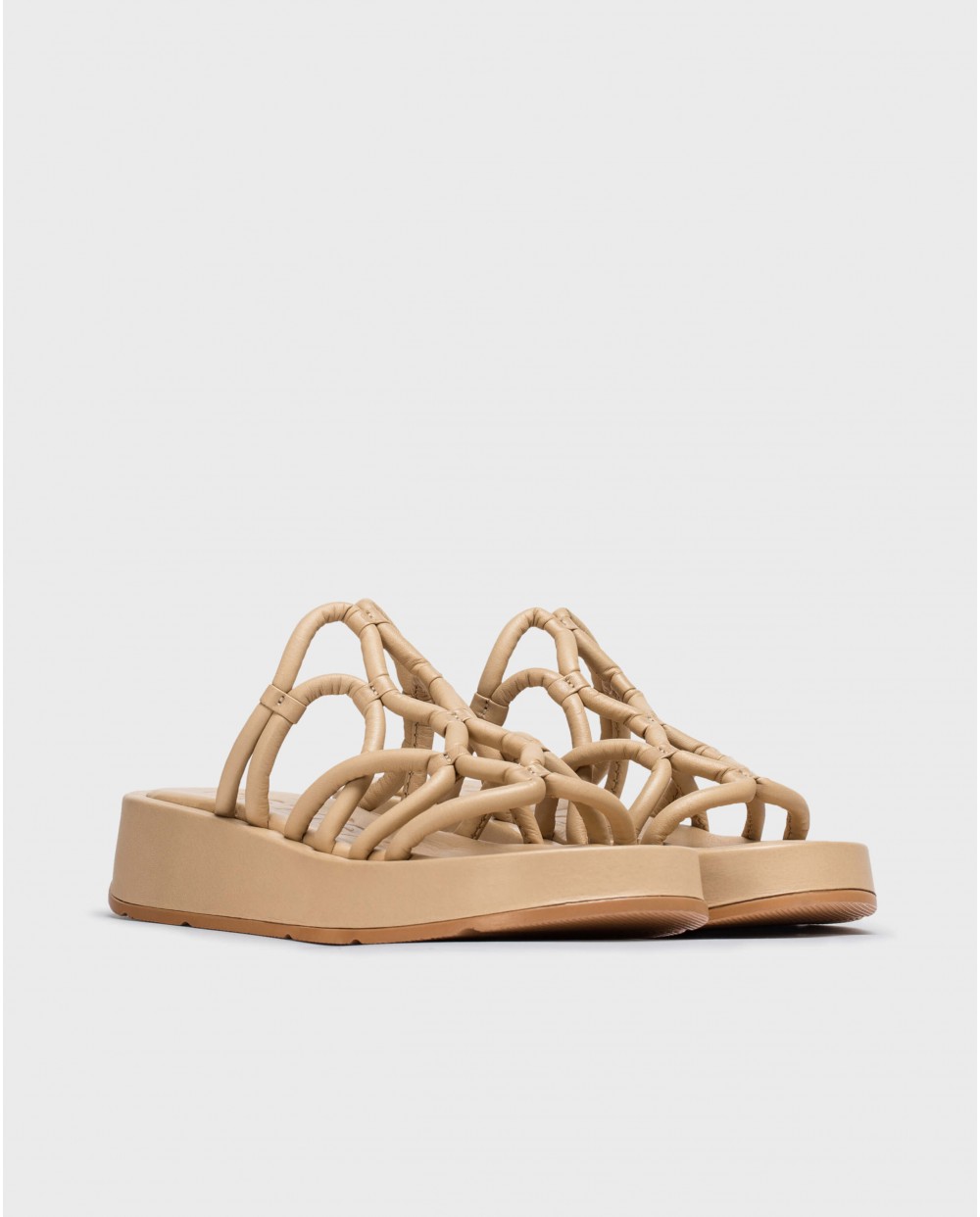 wonders Sandalias cuña ELADIA Beige Outlet online