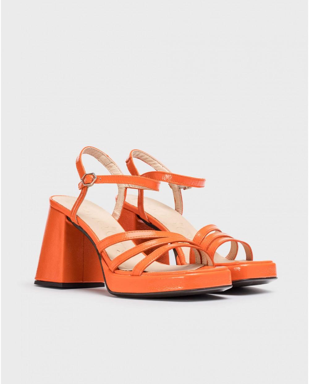 wonders Sandalias LOVE Coral Gran oferta