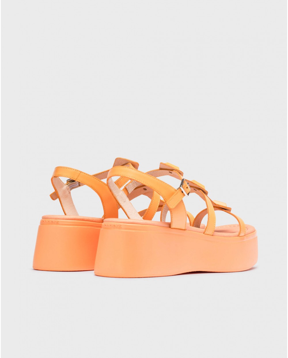 wonders Sandalias con plataforma CAROLINA Naranja Rebajas baratas