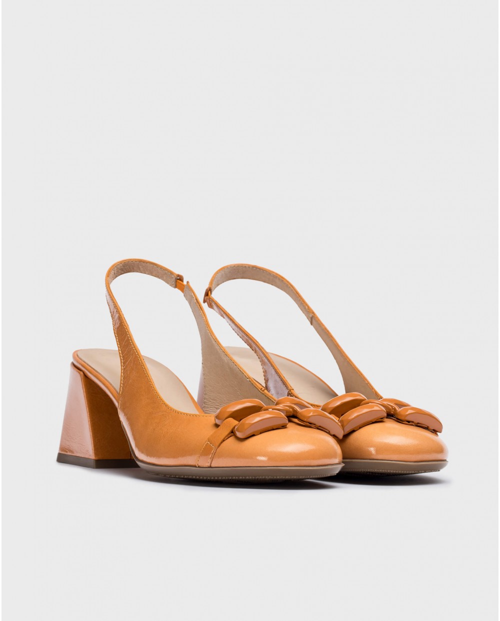 wonders Sandalias tacón KARLA Naranja Ventas relámpago