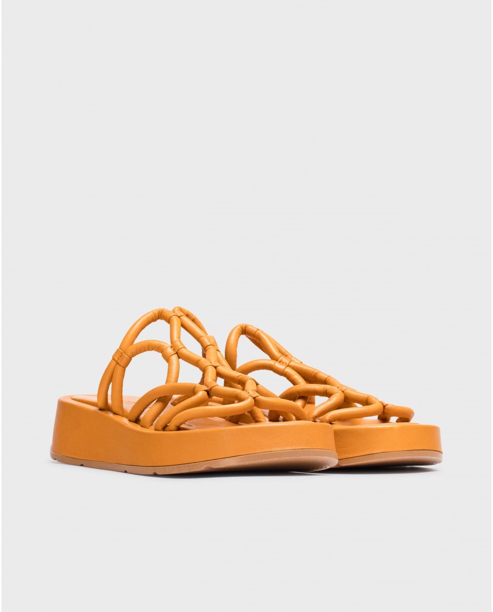 wonders Sandalias cuña ELADIA Naranja Descuento