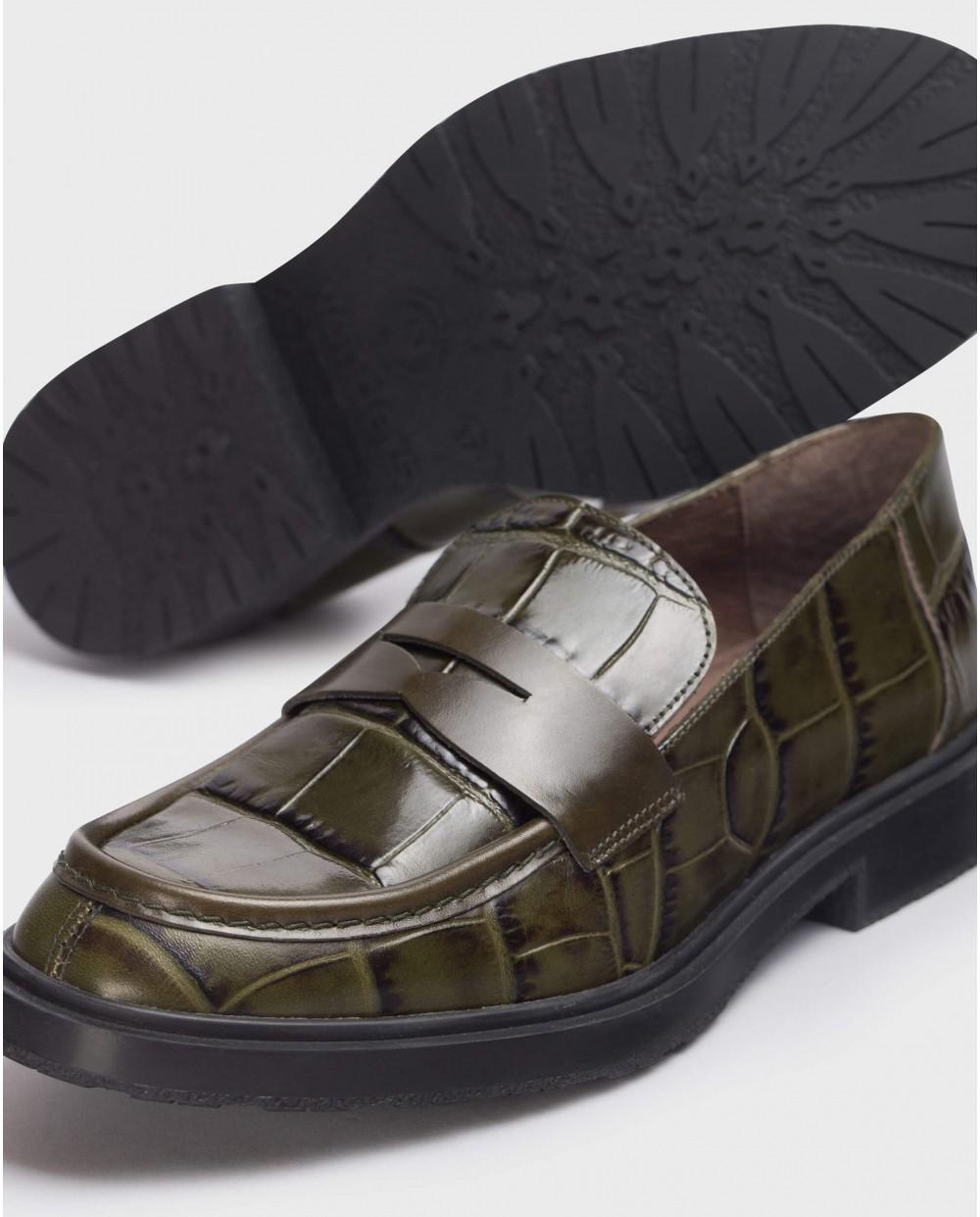 wonders Mocasines NED Verde Coco Rebajas de fin de temporada