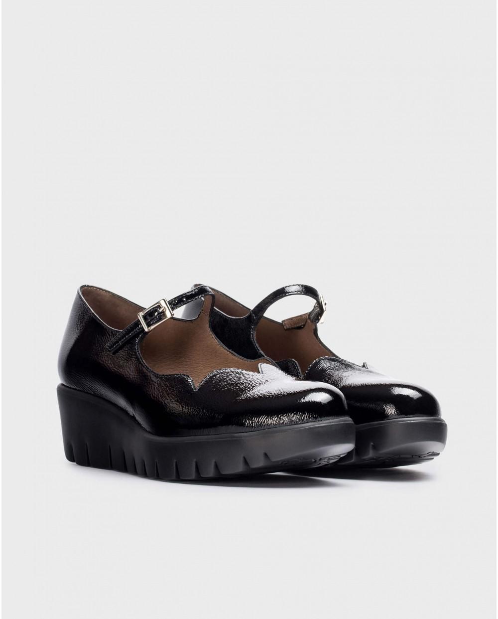 wonders Zapato SEVILLA Negro Rebajas