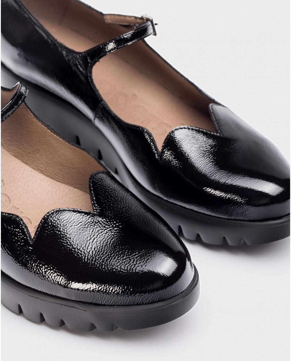 wonders Zapato SEVILLA Negro Rebajas