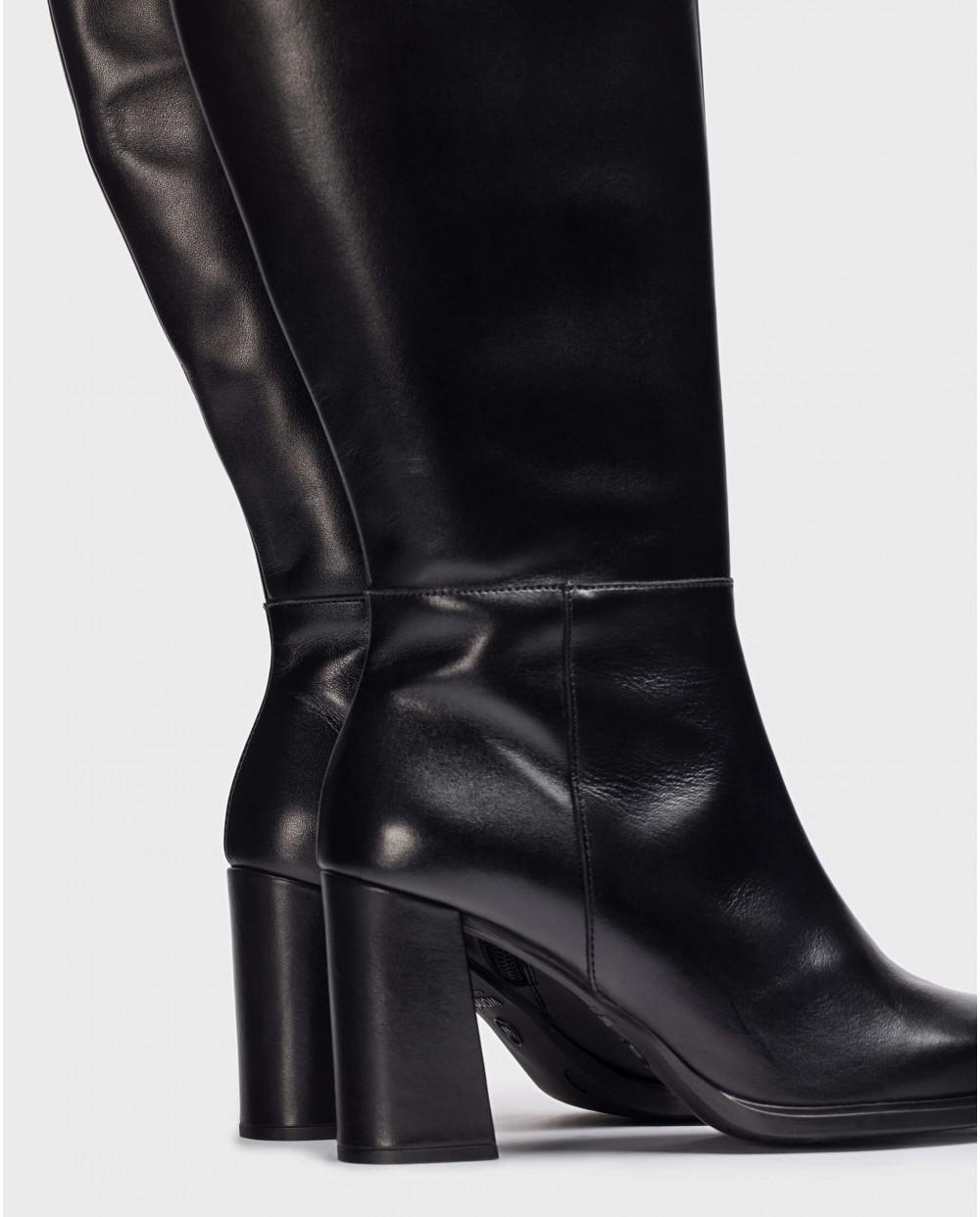 wonders Botas XL JEAN Negras Rebajas de fábrica