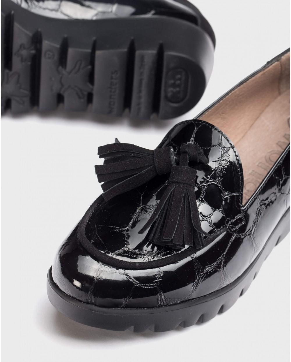 wonders Mocasines SIMONE Negros Rebajas top