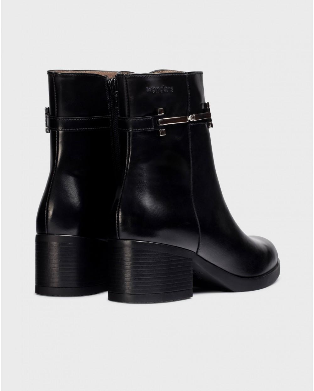 wonders Botines PARRAST Negros Promoción por tiempo limitado