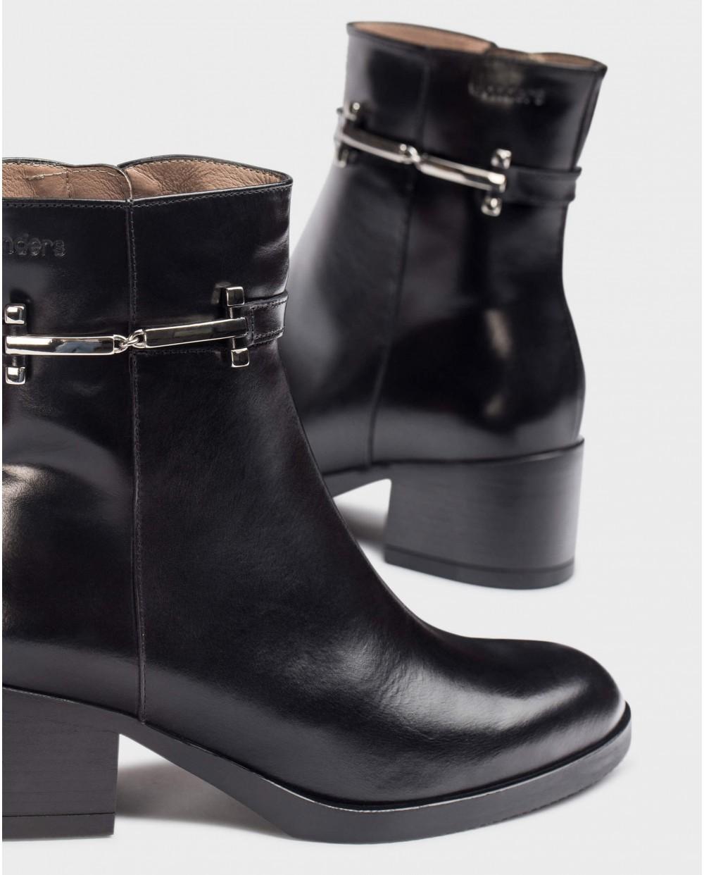 wonders Botines PARRAST Negros Promoción por tiempo limitado