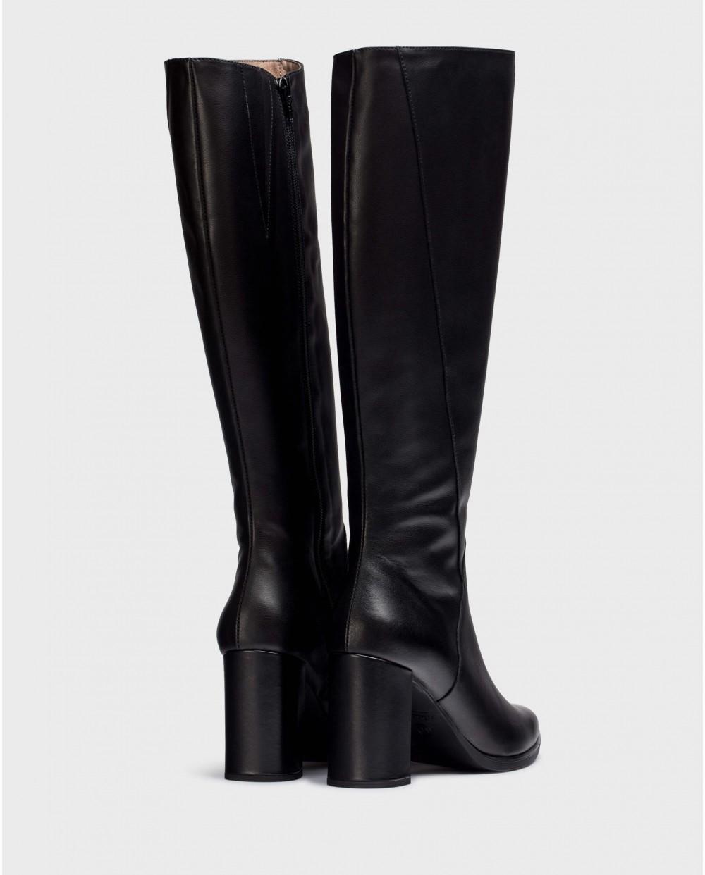 wonders Botas DAILY Negras Grandes descuentos