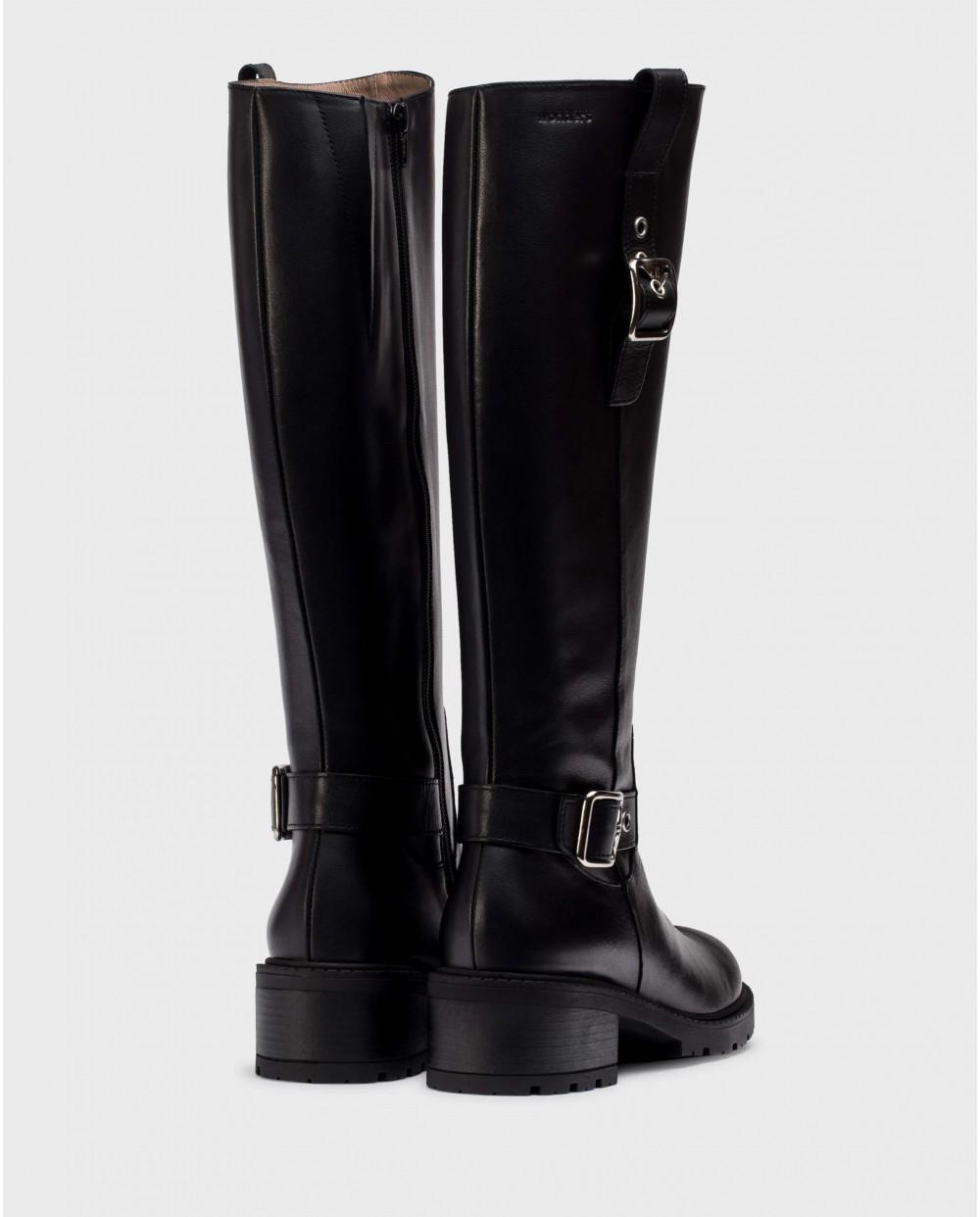 wonders Botas ISOLDA Negras Liquidación