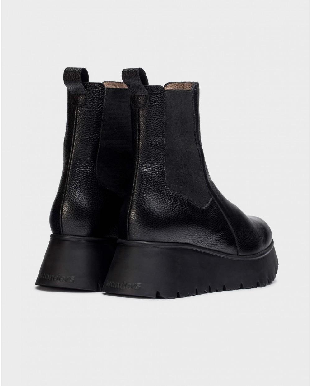 wonders Botines MARBELLA Negros Tienda de fábrica