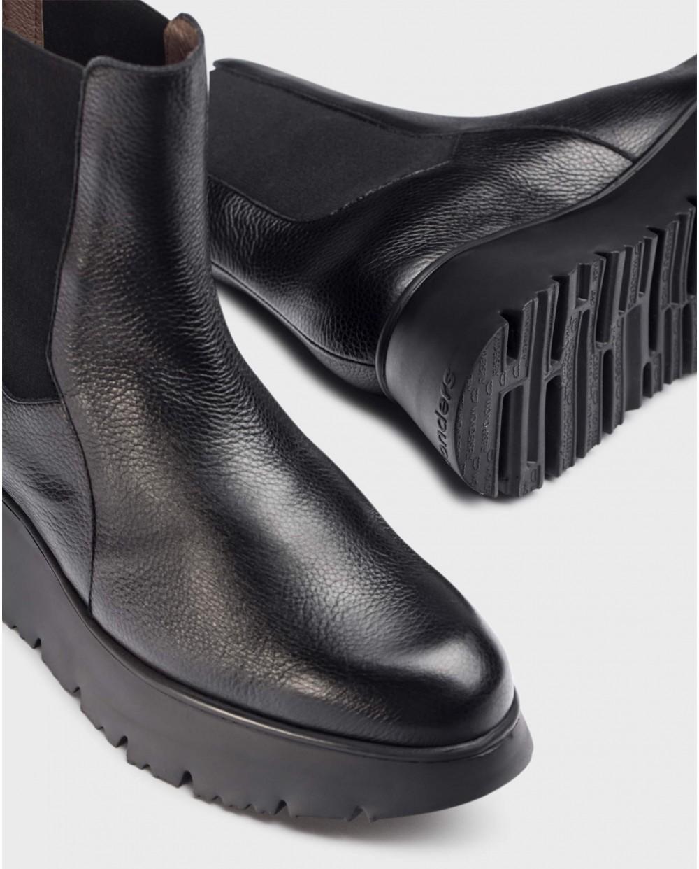 wonders Botines MARBELLA Negros Tienda de fábrica