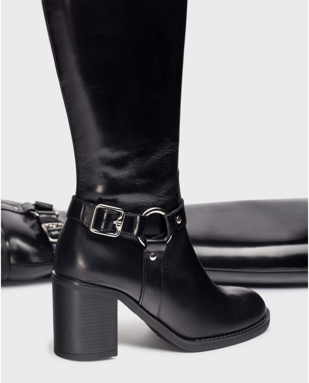wonders Botas VEGA Negras Limitado a 3 días