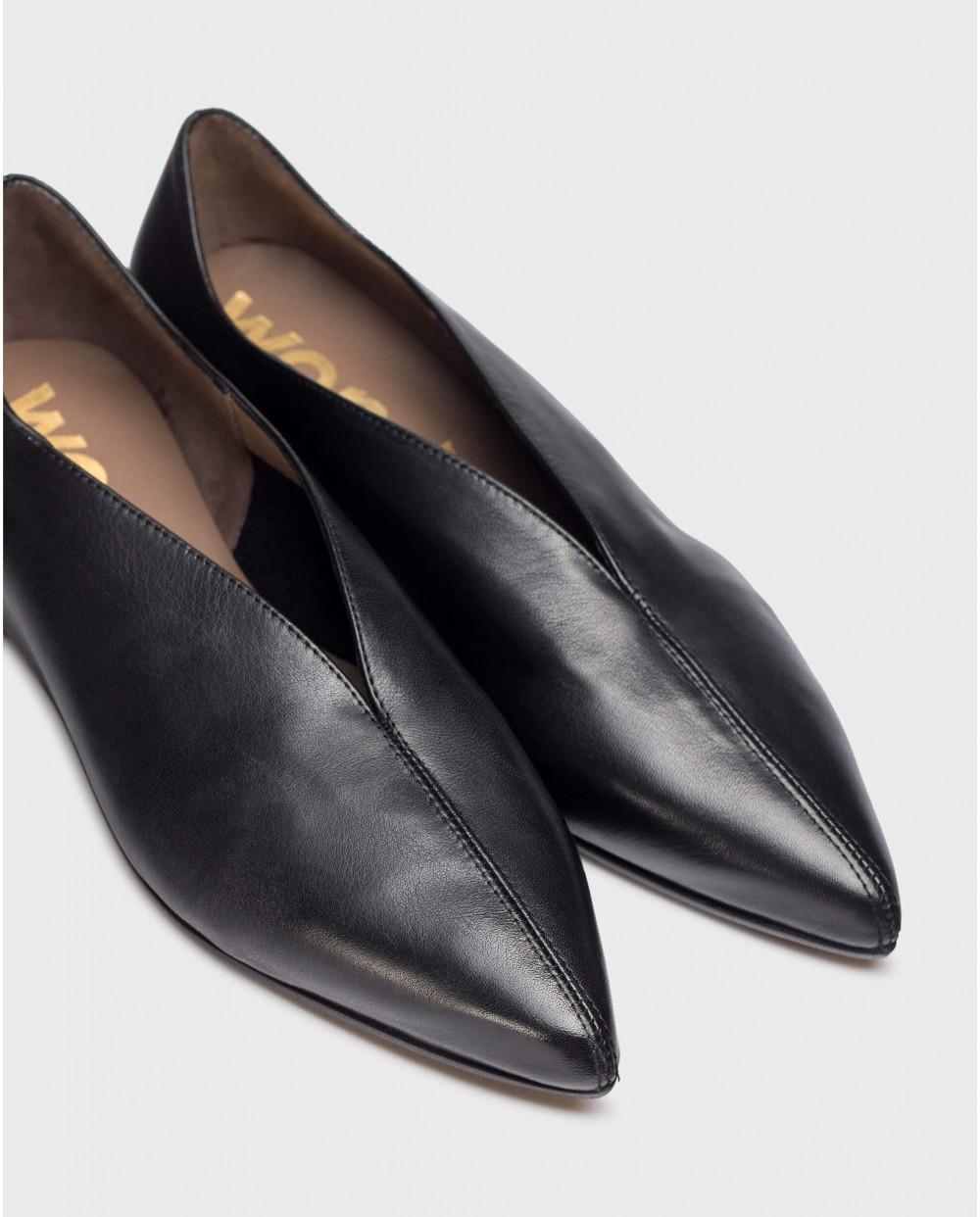wonders Bailarina MARTINA Negra Ofertas especiales