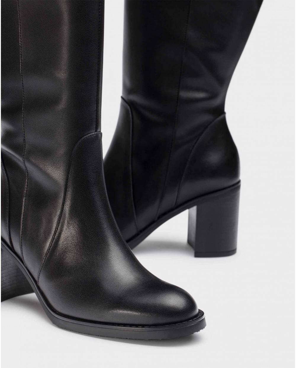 wonders Botas XL LUCA Negras Precio ultrabajo