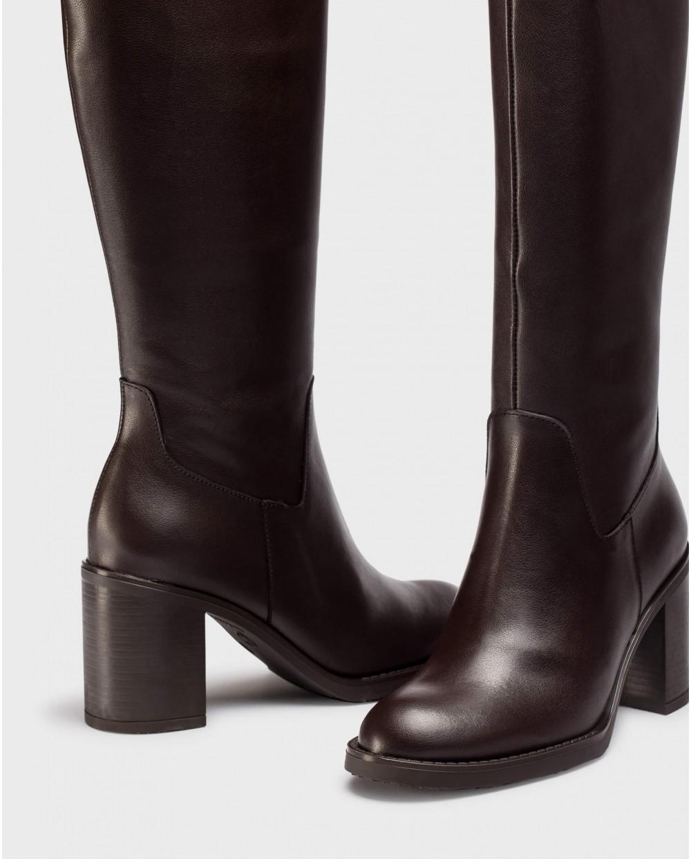 wonders Botas MATE Marrones Rebajas