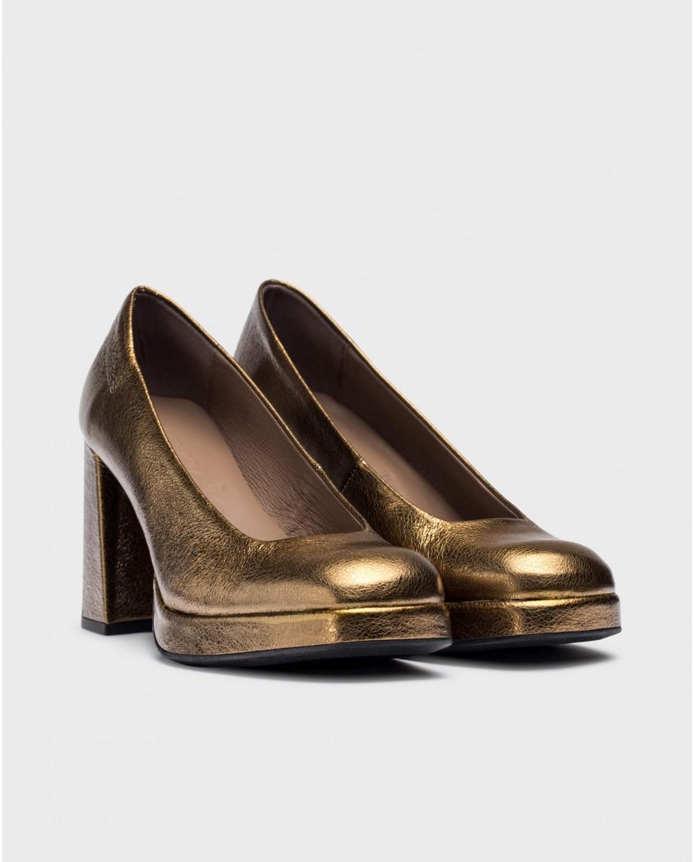 wonders Tacones CAPTAIN Oro Gran oferta