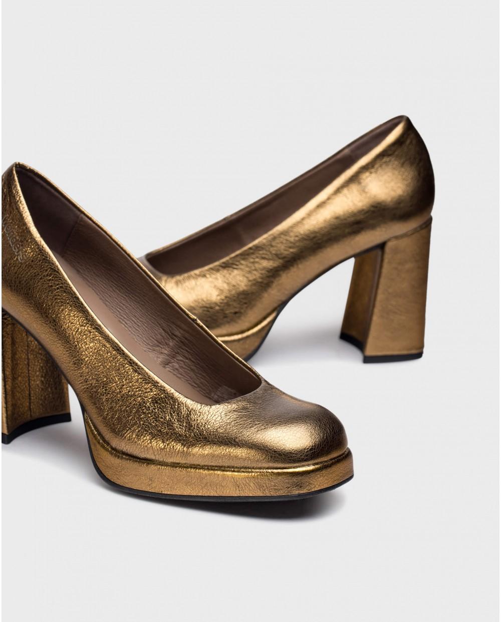 wonders Tacones CAPTAIN Oro Gran oferta
