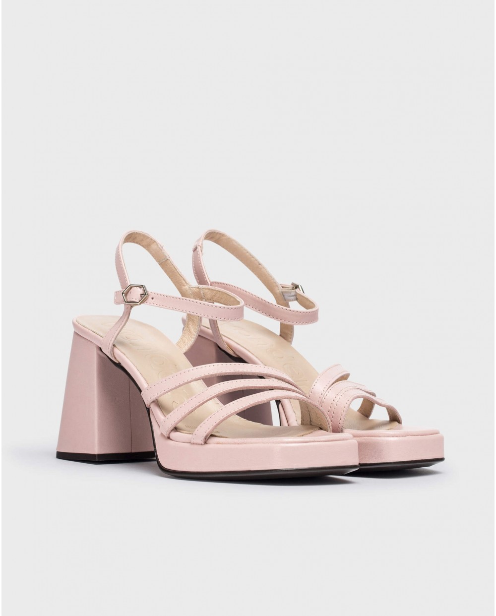 wonders Sandalias LOVE Rosas Mejor oferta