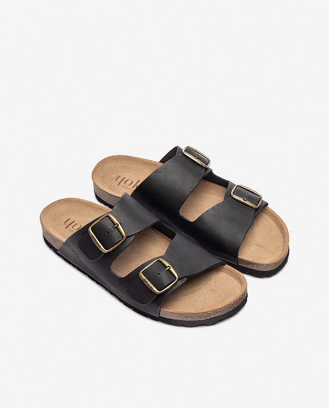 yokono Sandalia plana MACAM-150 negro Ahorra y exporta