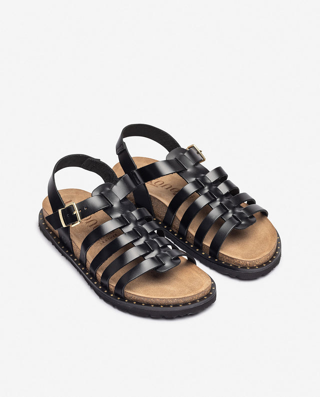 yokono Sandalia plana BOLUS-107 negro Oferta exclusiva