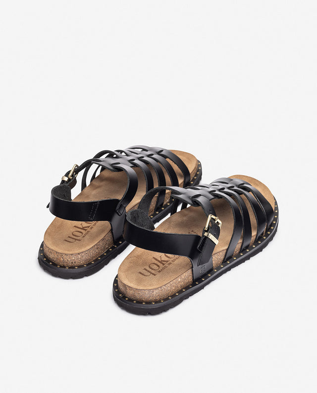 yokono Sandalia plana BOLUS-107 negro Oferta exclusiva